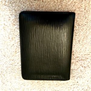 Louis Vuitton black Epi Leather ID/Card Wallet